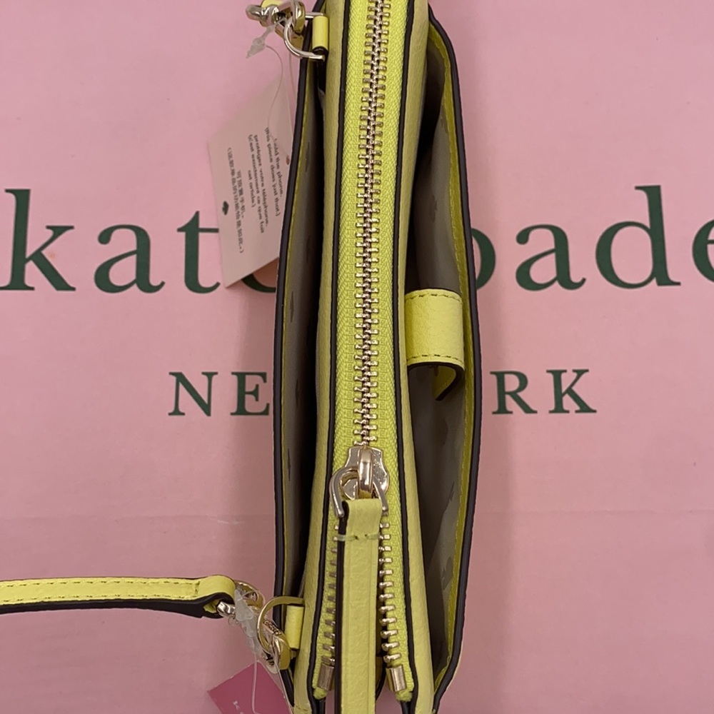KATE SPADE JACKSON SMALL TAB CROSSBODY LIMELIGHT - Picture 11 of 16